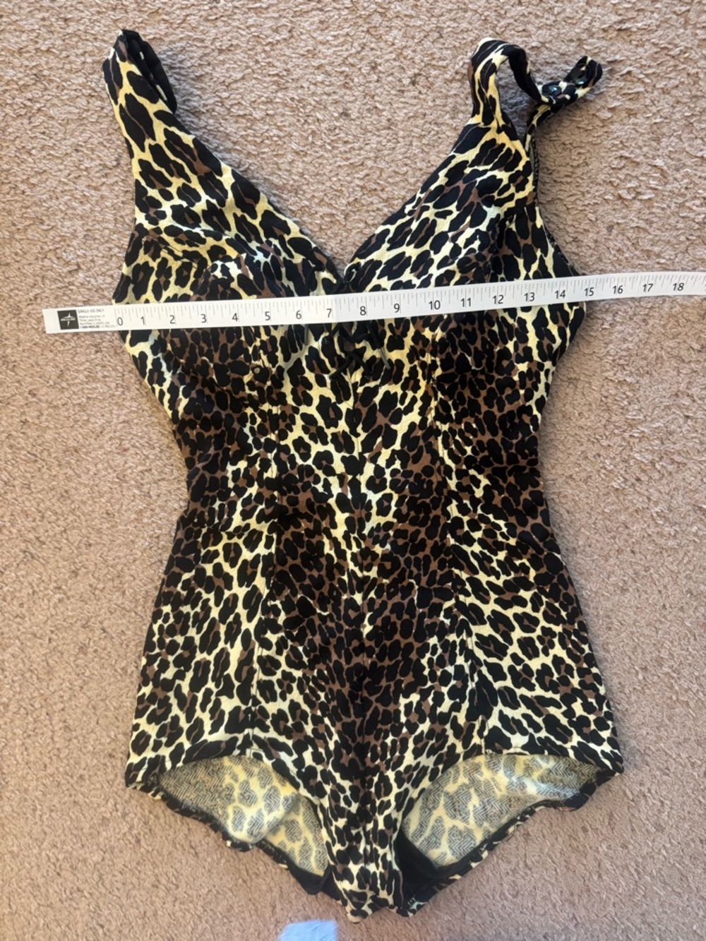 1960's Iconic Vintage Cole of California Leopard Print Swimsuit / SM - Picture 7 of 12